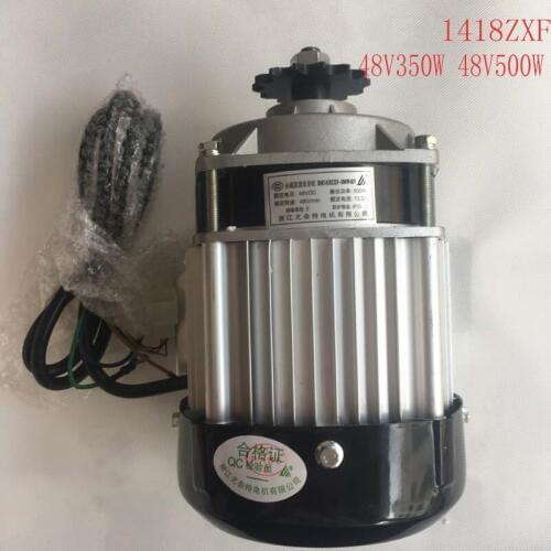 Unite Motor Brushless Motor BM1418ZXF 48V 350W 500W 800W Central Tricycle Motor Electric Vehicle Accessories