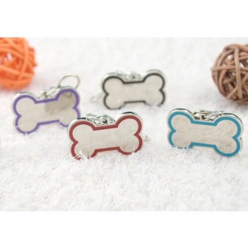 Pet Dog Cat Collar Personalized Custom Engraved Pet Dog Tag Cat Zinc Alloy Bone Shape ID Name Phone Pet Product Decoration