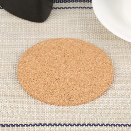 50pcs Natural Cork Coasters Drink Coffee Cup Mat Heat Resistant Cork Coaster Mat Table Decor Wholesale Eco-Friendly