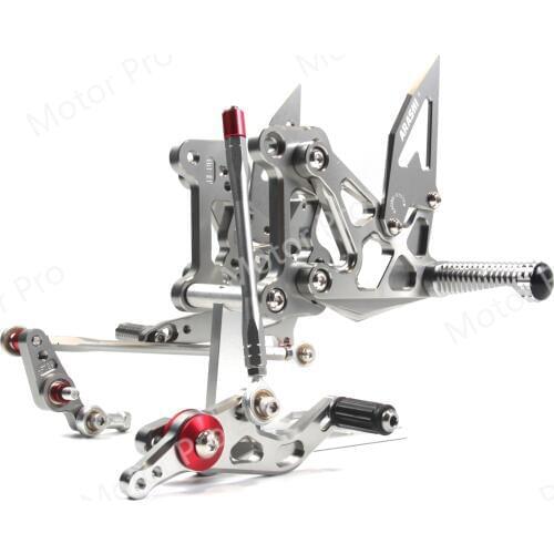 Adjustable Footrests For MV AGUSTA F3 675 EAS ORO 2012 - 2016 Motorcycle Foot Rests Pegs Rearset Rear Set Pedal GRAY 2013 2014