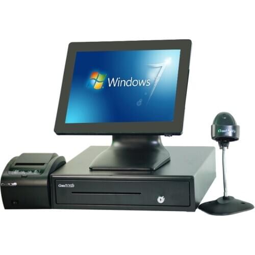 Touch screen pos terminal 15 inch all in one touch pos system Hot selling cash register pc restaurant cashier machine