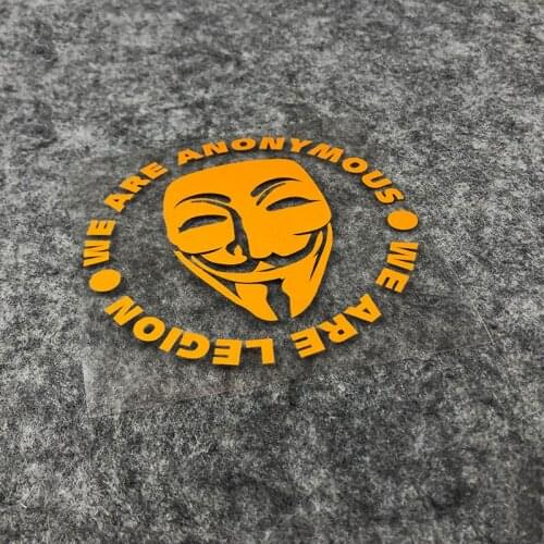 Car Styling Exterior Decorate Accessory Sticker Motorcycle Body Decal for Classic Film V Mask Man