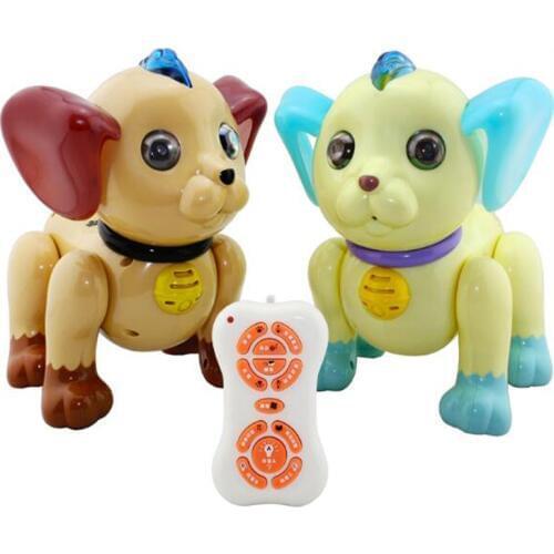 Intelligent Machine Dog Huanhuan Music Voice Control Electric Remote Control Toy Anti-Real Machine Dog Early Education Model Toy
