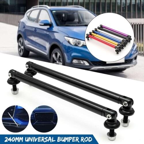 2pcs 150mm Car Universal Race Adjustable Front Rear Bumper Wind Splitter Protector Rod Support