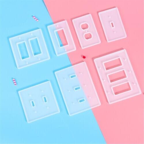 USB Socket Panel Light Switch Cover Silicone Mould DIY Crafts Casting Tool Crystal Epoxy Resin Mold Drop Shipping