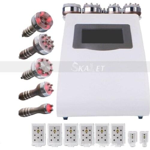 Vacuum RF Skin Tightening Lifting Ultrasound 40K Cavitation Body Slimming Beauty Equipment with 8 Laser Pads