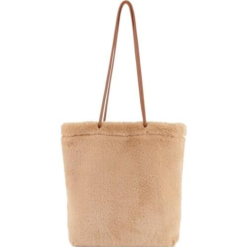 High Quality Fur Shoulder Bag Winter Casual Big Women Handbag Ladies Hand Bag Female Plush Fluffy Bag Tote Bags For Women 2020