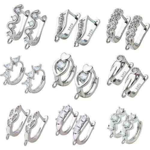 DIY Basic Hoop Earring Findings Supplies Fastener Leverback 4 Color Earrings Hook Material For Fashion Dangle Earring Making