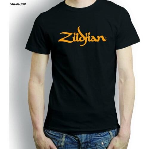 ZILDJIAN CYMBALS DRUMS T-SHIRT mens DRUMMER GIUTAR MUSIC TURKISH Hip-Hop Simple Splicing Tee Tops sumer male T Shirt