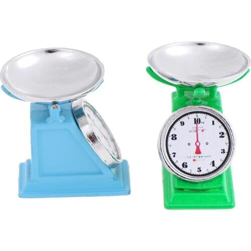 1/12 1:12 Dollhouse Miniature Mini Platform Balance Scale Toy Match For Forest Animal Family Collectible Gift Furniture Toys