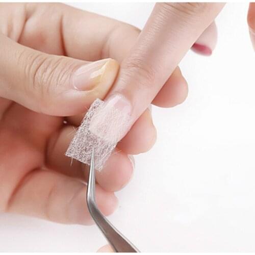 10/20pcs Silk Fiberglass For Nail Extension Form Non-Woven Silks UV Gel Building Fiber French Acrylic DIY Manicure Accessories