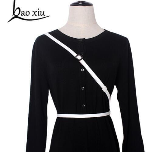 100% Real Leather Thin long Belt For Dress Woman Hiqh Quality Fashion Luxury Female Belt Dual use accessories