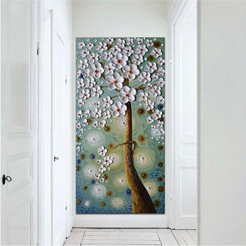 100% Hand painted oil painting Home Decor High Quality Modern Art knife painting pictures custom gift DM1901889