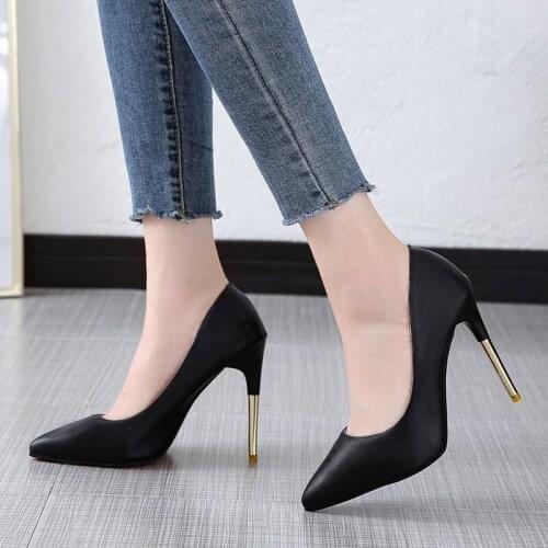 2021 Sexy High Heels Patent Leather Shoes Woman Pumps Ladies Shoes Stiletto Pointed Women