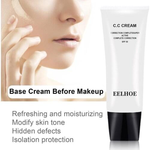 30ML CC Cream Conceal Imperfection Skin-friendly Brighten Skin Colour Cosmetics Foundation Concealing Cream for Coarse Pores