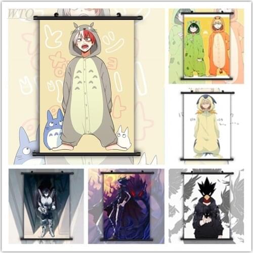 Boku No Hero Academia Tokoyami Fumikage All Might Bakugou Katsuki Anime Posters Canvas Painting Wall Art Picture Home Decor