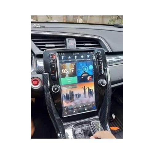 Newest Car radio Multimedia Player Tape Recorder Head Unit For Honda Civic 2016-2020 Tesla vertical auto Android GPS Navigation