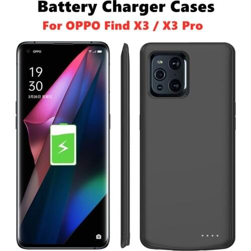 Battery Charger Cases For OPPO Find X3 Pro Battery Case 6800mAh Extrenal Charging Power Bank Case for OPPO Find X3 Battery Cover