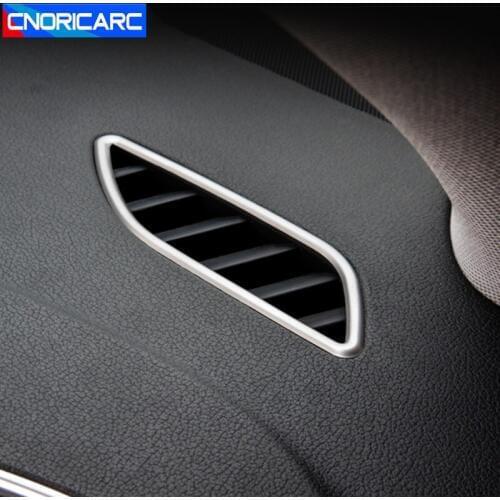 CNORICARC Car Styling Dashboard Air Vents Decorative Frame Cover Trim Strip For Audi A4 B8 2009-2016 Interior Console Sticker