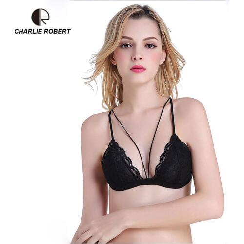 CR New Ultra-thin Comfortable Sexy Lace Bra Wire free Thin Cup Underwear For Women WI564