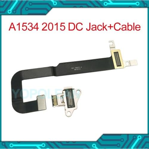 DC-IN I/O USB-C Power DC Jack Board Connector With Cable 821-00077-A For Macbook Retina 12" A1534 2015 year