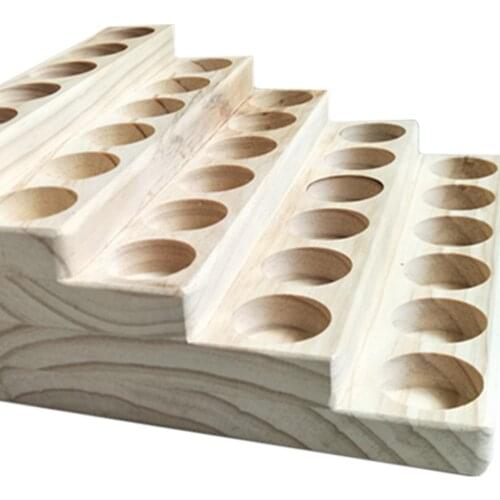 Wood Essential Oil Displaying Storage Organizer Rack for 30 Pcs 30ml Bottles