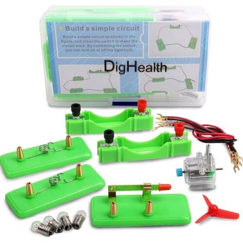 Kids Science Basic Circuit Electricity Learning Kit Physics Experiment Kit Children Hands-on Ability Electrical Engineering Toys