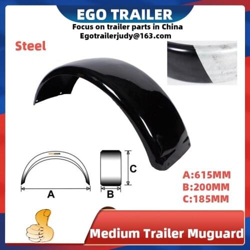 EGO TRAILER Steel Trailer Mudguard Pair Black powder-coated 12-13" Wheels fenders,trailer accessories, trailer components