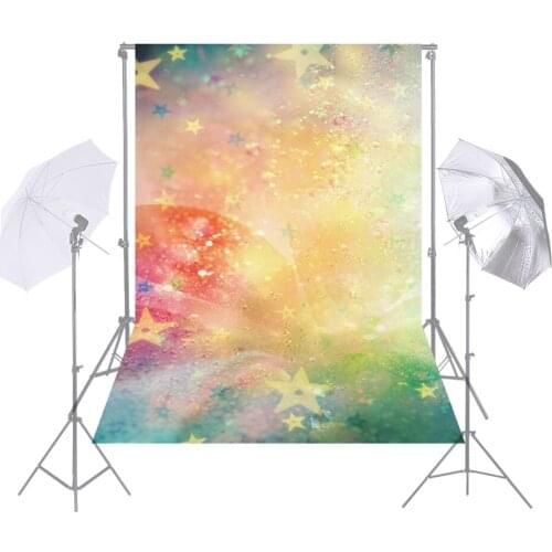 Andoer 1.5*2.1m/5*7ft Photography Background 8 Colorful Backdrop for Photo Studio Video Wedding Decor Photography Background