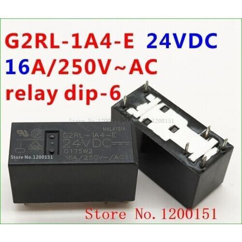 G2RL-1A4-E 24VDC G2RL-1A4-E-CV 12VDC 16A/250V~AC relay dip-6