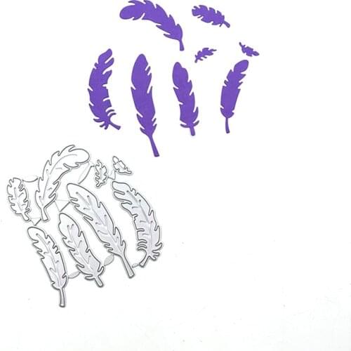 Julyarts Feather New Cutting Dies for 2021 Stencils for DIY Scrapbooking Card Making Template for DIY Scrapbooking Decorative