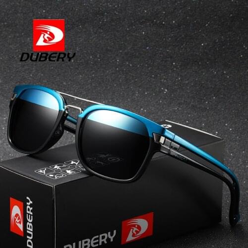 DUBERY Vintage Sunglasses Polarized Mens Sun Glasses For Men Square Shades Driving Black Retro Oculos Male 9 Colors Model 1948