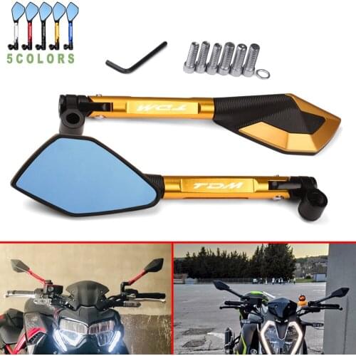NEW Motorcycle CNC Universal Rearview Rear View Mirror Side Mirrors For YAMAHA TDM 850 TDM850 1991-2020 TDM 900 TDM900 2004-2015