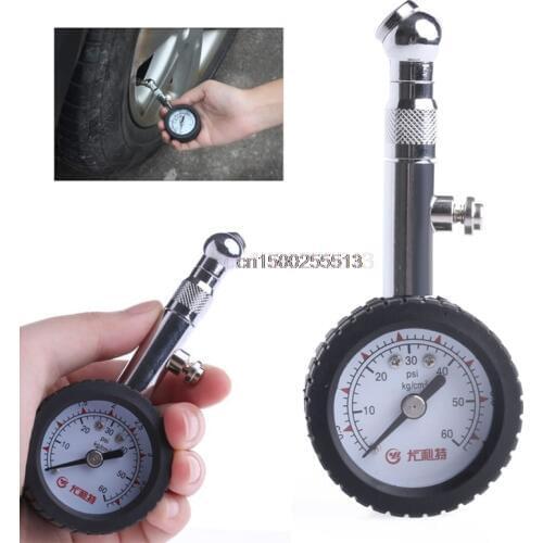 New Car Vehicle Automobile Tire Air Pressure Gauge 0-60 psi Dial Meter