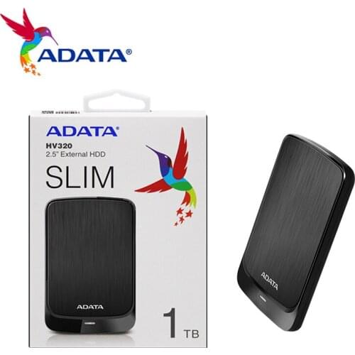 Original ADATA HV320 EXternal HDD 2TB 1TB High Speed White Black Blue Color 2.5 inch Hard Drive Disk For Desktop Laptop