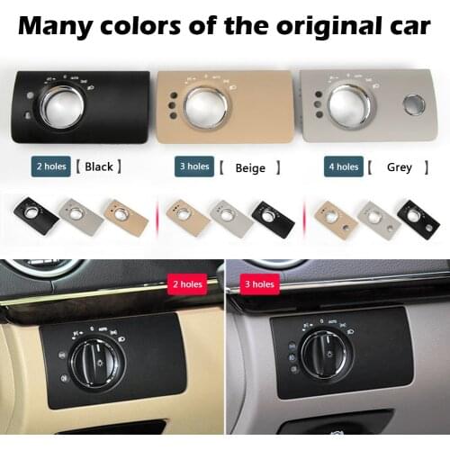 Car Headlight Switch Cover Panel Replacement for Mercedes Benz W164 ML300 ML350 X164 GL320 GL350 2007-2011 2/3/4 Holes