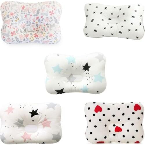 Baby Pillow Soft Breathable Infant Head Shaping Pillow Washable Flat Head Sleeping Support