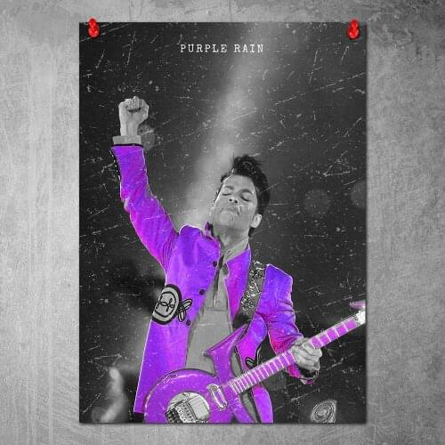 Canvas Poster Purple Rain Wall Art Painting Posters and Prints Nordic Wall Pictures for Home Decor No Frame