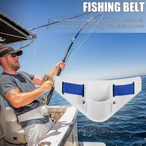 Boat Fishing Deep Seawater Waist Belt Belly Top Rod Holder Fishing Belt Strap Tackle Tools Accessories