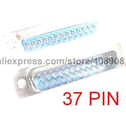 50pcs Male 37 Pin D Sub Socket Soldering PC Connector