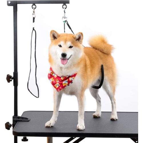 Pet Grooming Arm with Clamp Adjustable Folding for Dog Cat Grooming Table