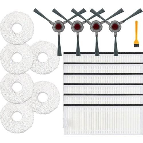 17Pcs Replacement Parts for Ecovacs DEEBOT N9 N9+ Robot Vacuum Cleaner Side Brush Hepa Filter Mop Cloth Accessories