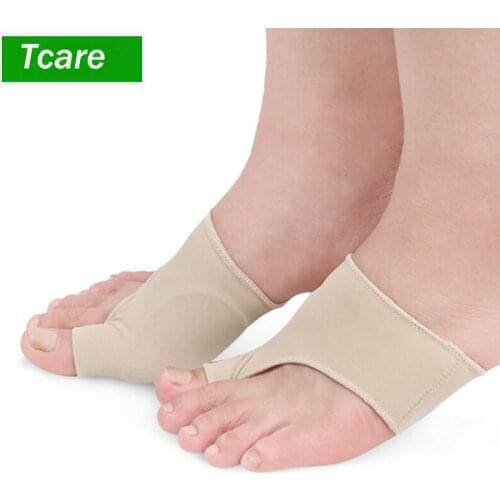 Tcare 1 Pair Hallux Valgus Original Gel Pad Bunion Sleeves Bunion Relief Before and After Bunion Surgery Wear with Shoes Unisex