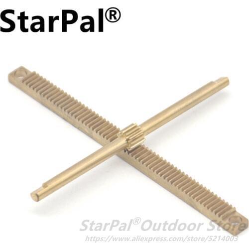 StarPal DIY telescope pacts 0.5M rack gear shaft gear axle rack for focuser made of brass full metal