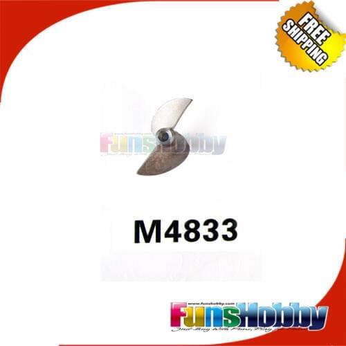 Tenshock Prop 2 blade Stainless Steel Propeller M4 for RC Boats