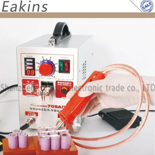 709AD Spot Welder High Power Battery Digital Display Mobile Soldering Spot Welder 18650 Pulse Spot Weld