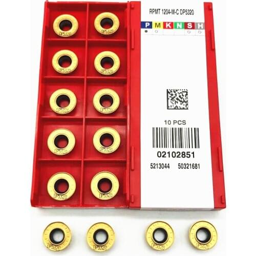 Lathe tools RPMT1204 M C DP5320 RPMT 1204 M C carbide cnc tool milling cutter turning insert milling turning tool