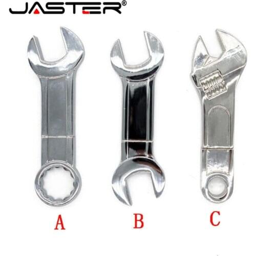 JASTER Metal tool pendrive Mini Spanner Wrench USB Flash Drive Memory Card Pen drive USB Creative 4GB 16GB 32GB 64GB usb stick