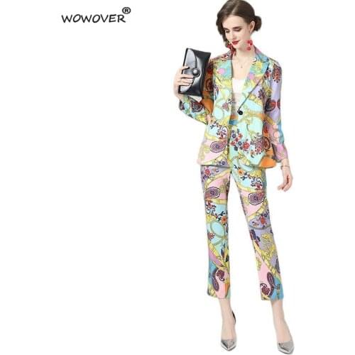 WOWOVER Women's Trouser Suits