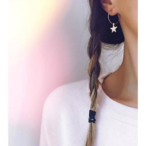 2019 New Earrings Popular Fashion Personality Simple Pentagram Ear Ring Female Accessories Wholesale And Foreign Trade